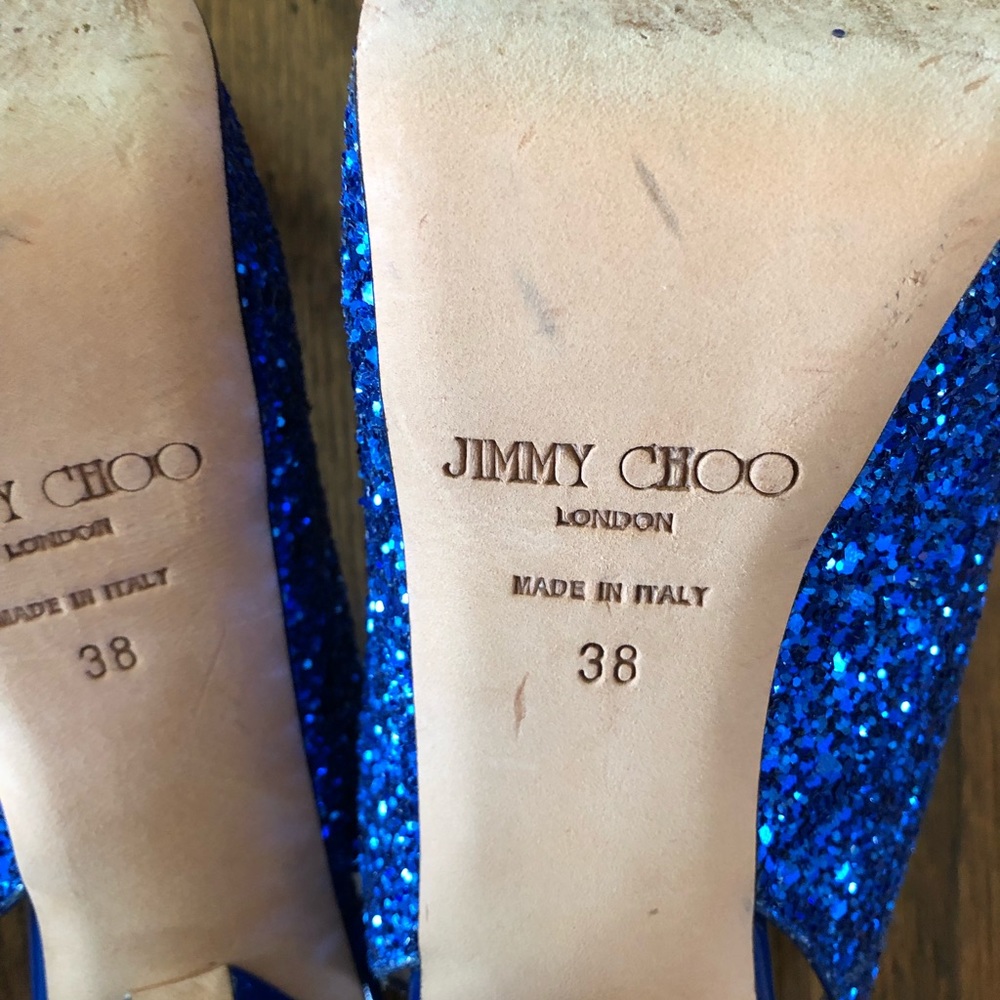 Jimmy Choo blue sparkle heel - Picture 7 of 7